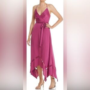 BCBGMaxAzria Fuchsia Asymmetrical Dress
